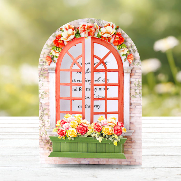Arched Floral Windows & Doors Card Making Kit
