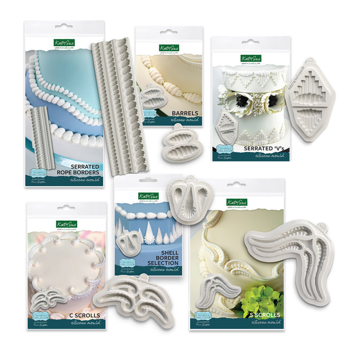 Creative Cake System Perfect Piped Border Mould Bundle — Katy Sue