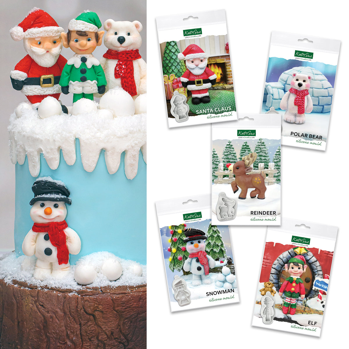 Festive Friends Silicone Mould Bundle