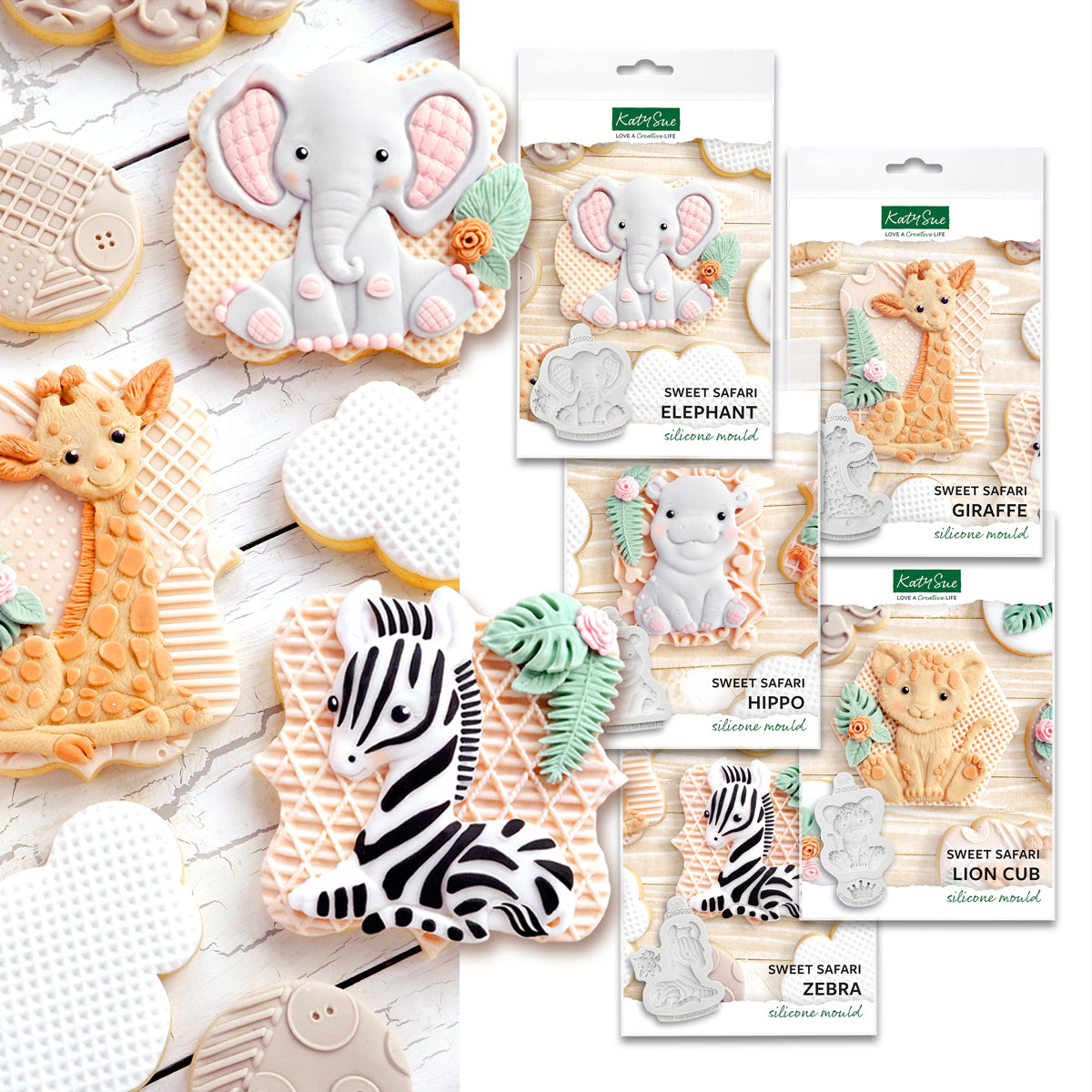 Sweet Safari Silicone Moulds
