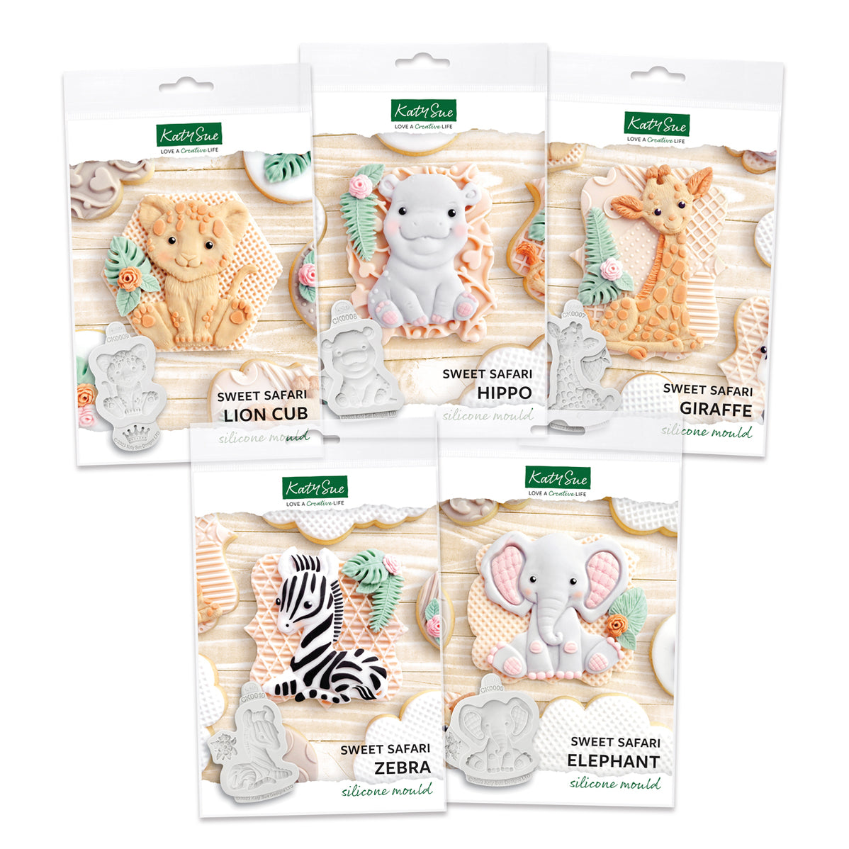 Katy Sue Designs Silicone per Torte, stampi per Dolci, Verde