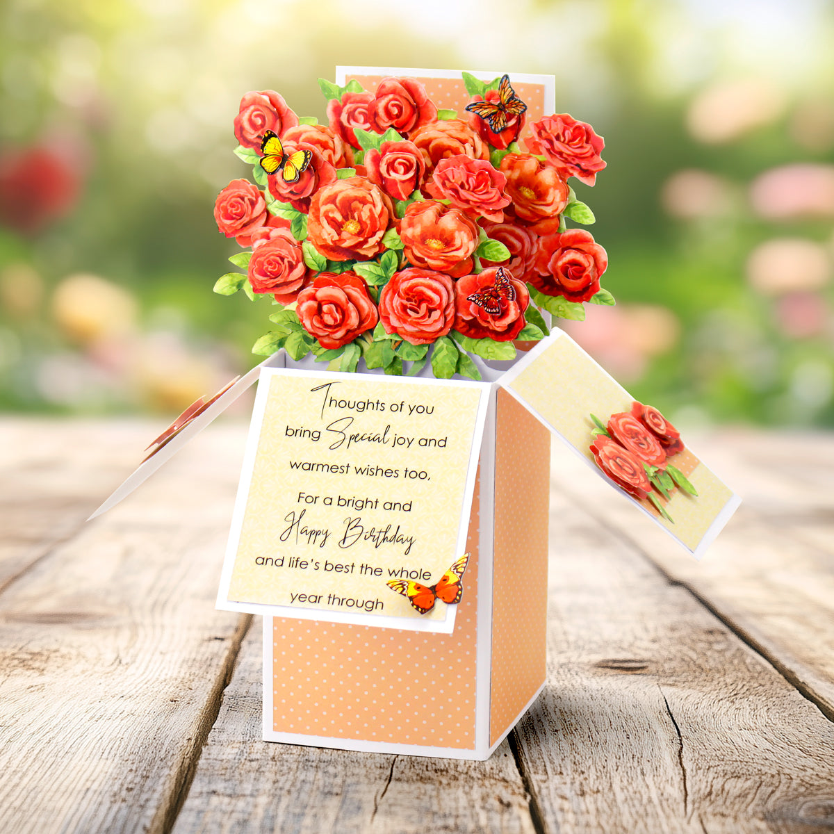 White Pop Up Box Cards & Envelopes 140x200mm, Pack of 12
