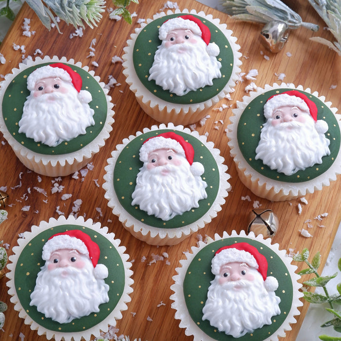 Santa Cupcake Topper Silicone Mould