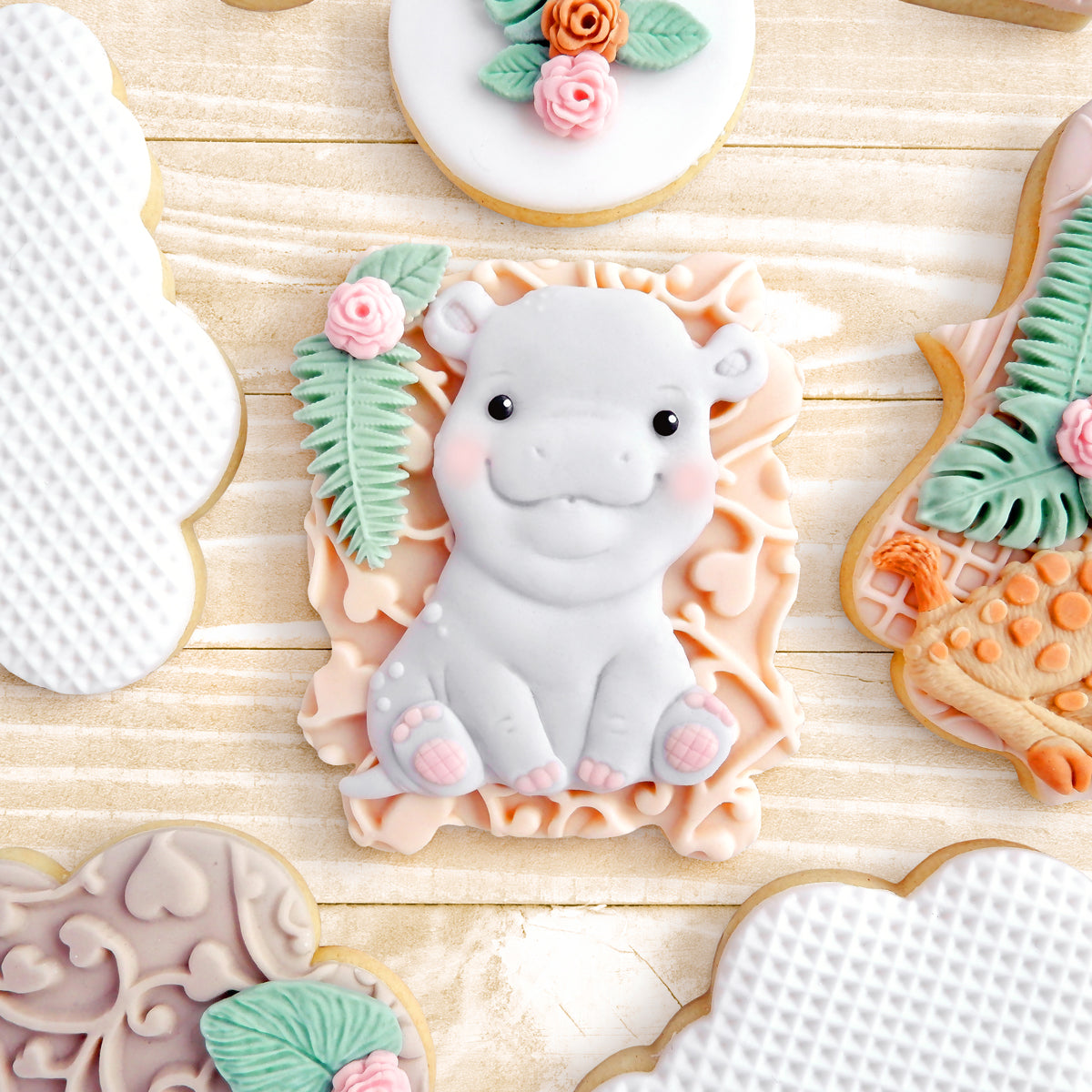 Sweet Safari Hippo Silicone Mould