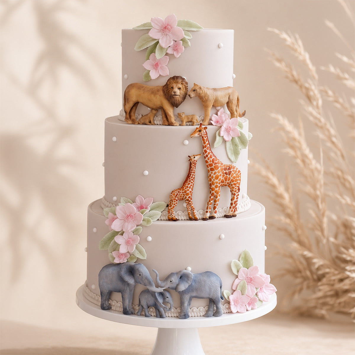 Lion Family Silicone Mould