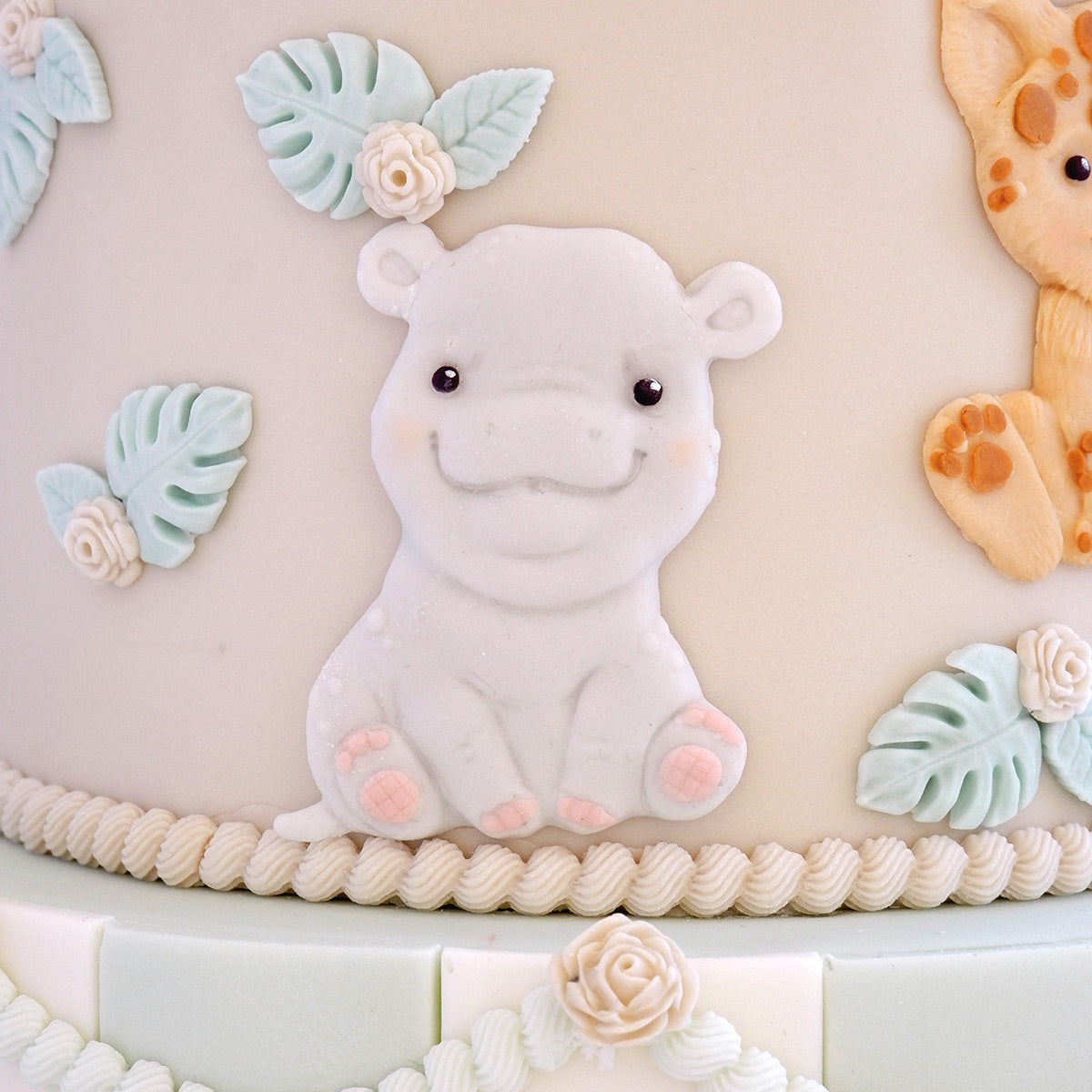 Sweet Safari Hippo Silicone Mould
