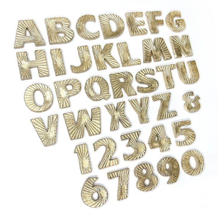 Starburst-Schriftart, Alphabet und Zahlen, Silikonform, 2er-Set