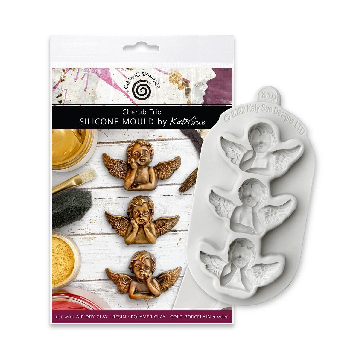 Cosmic Shimmer Cherub Trio Silicone Mould