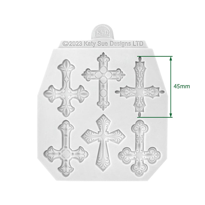 Cosmic Shimmer Decorative Crosses Silicone Mould