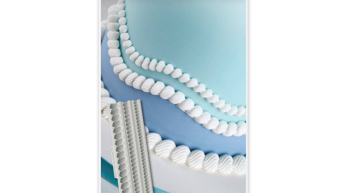 Serrated Rope Borders Mould for Cake Decorating | Katy Sue Designs