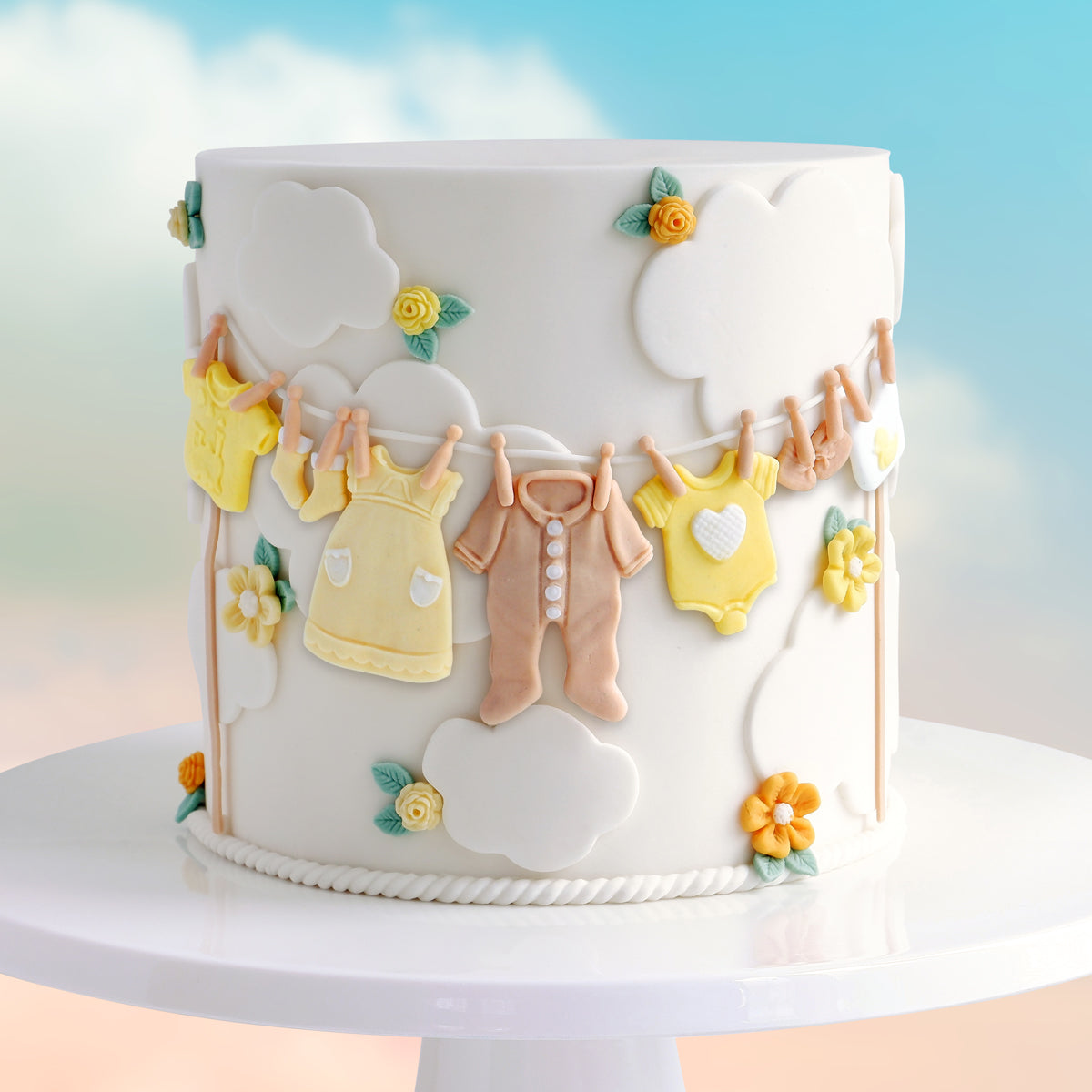 Baby Clothes Washing Line Silicone Mould