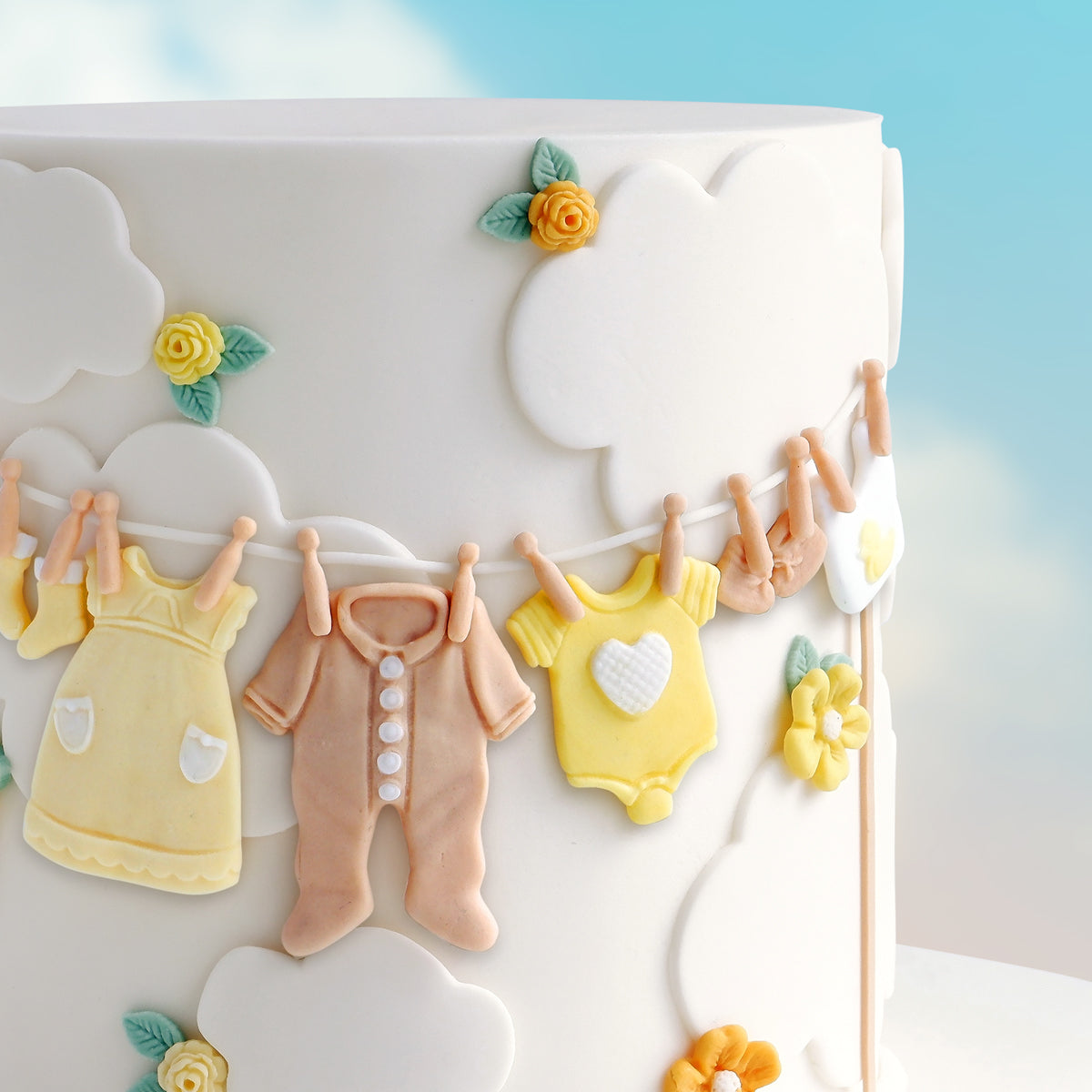 Baby Clothes Washing Line Silicone Mould