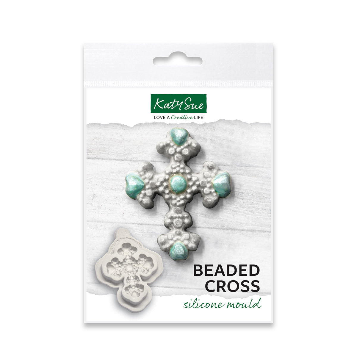 Beaded Cross Silicone Mould