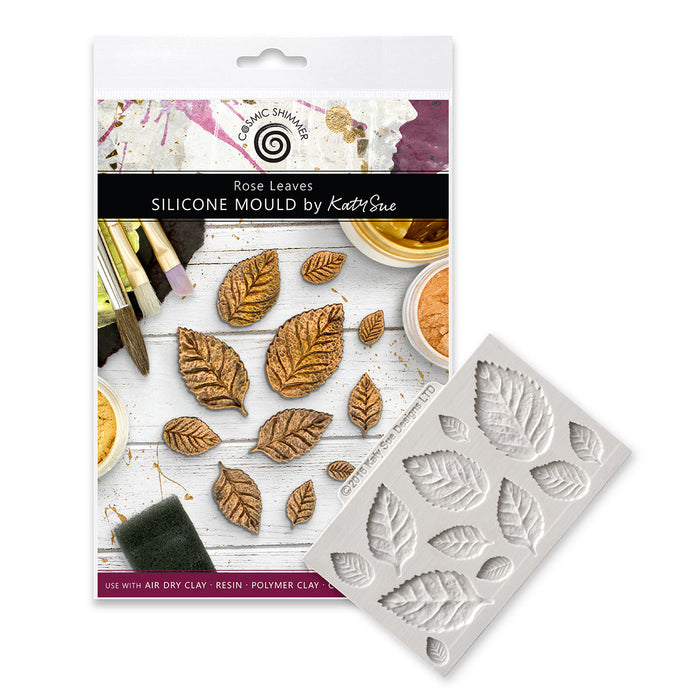 Cosmic Shimmer Rose Leaves Silicone Mould