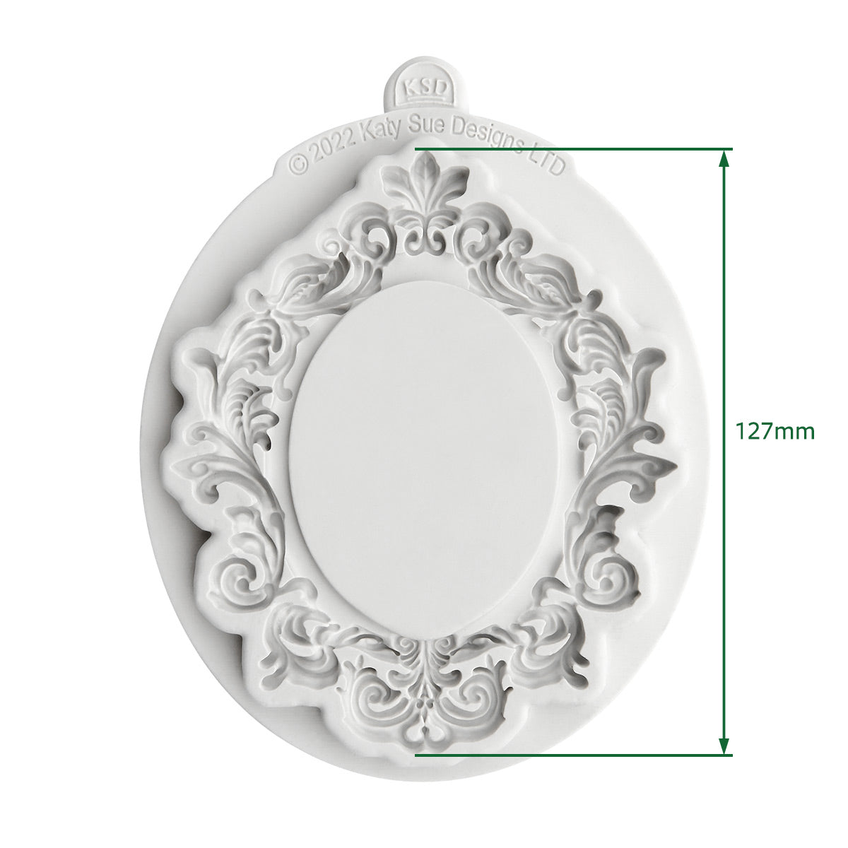 Cosmic Shimmer Large Oval Vintage Frame Silicone Mould