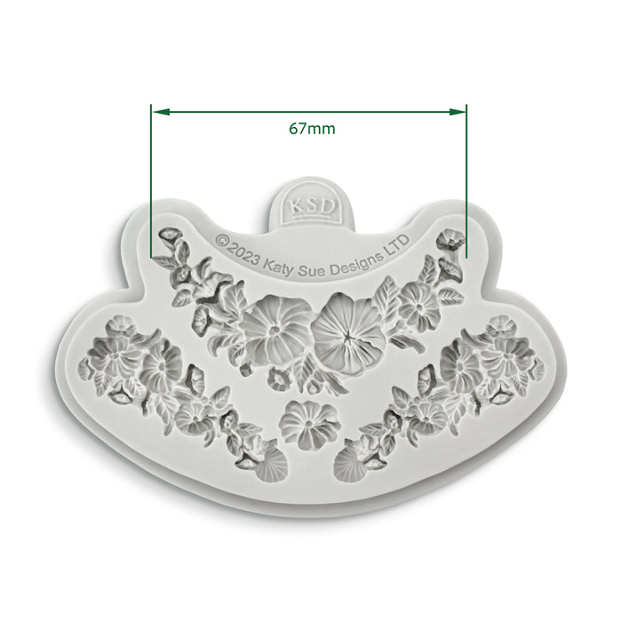 Floral Swag and Drop Silicone Mould