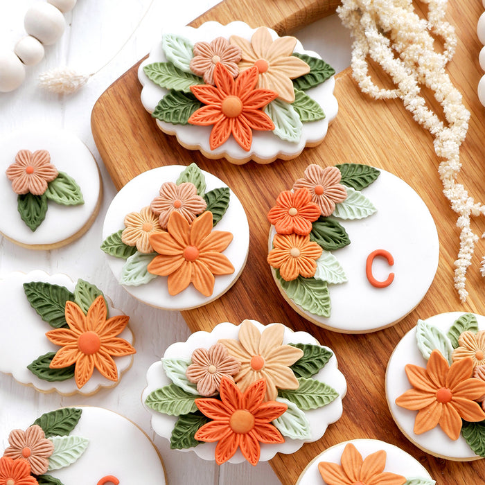 Fantasy Flowers and Leaves Silicone Mould