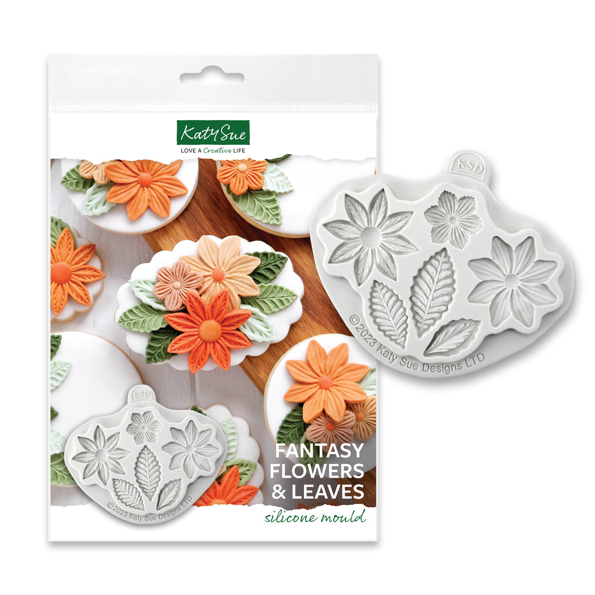 Fantasy Flowers and Leaves Silicone Mould