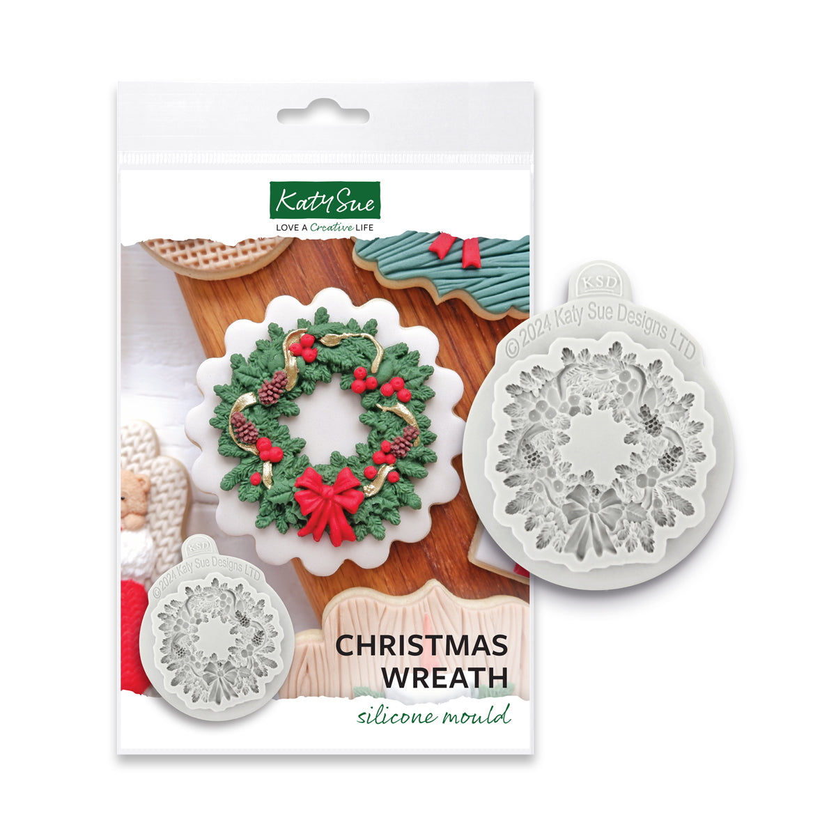 Christmas Wreath Silicone Mould