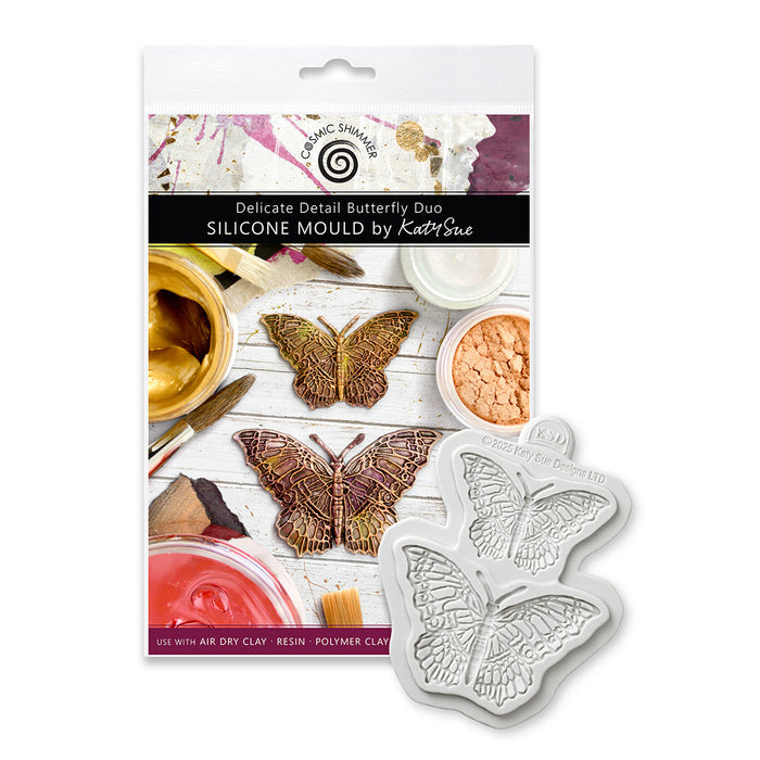 Cosmic Shimmer Delicate Detail Butterfly Duo Silicone Mould
