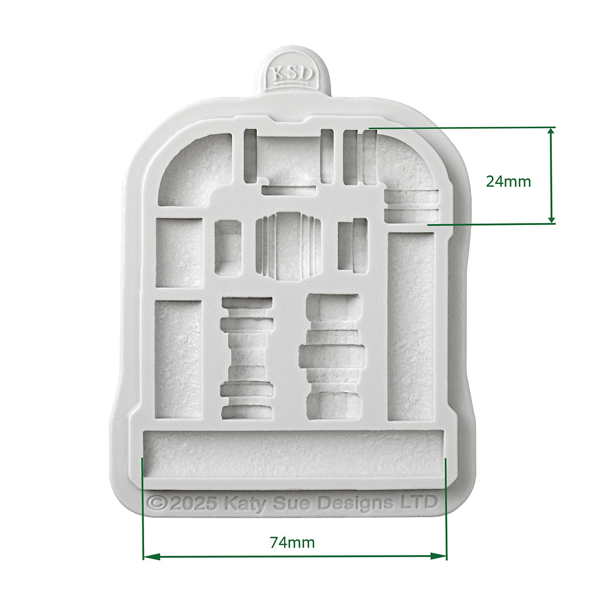 Cosmic Shimmer Petite Pipeworks Silicone Mould