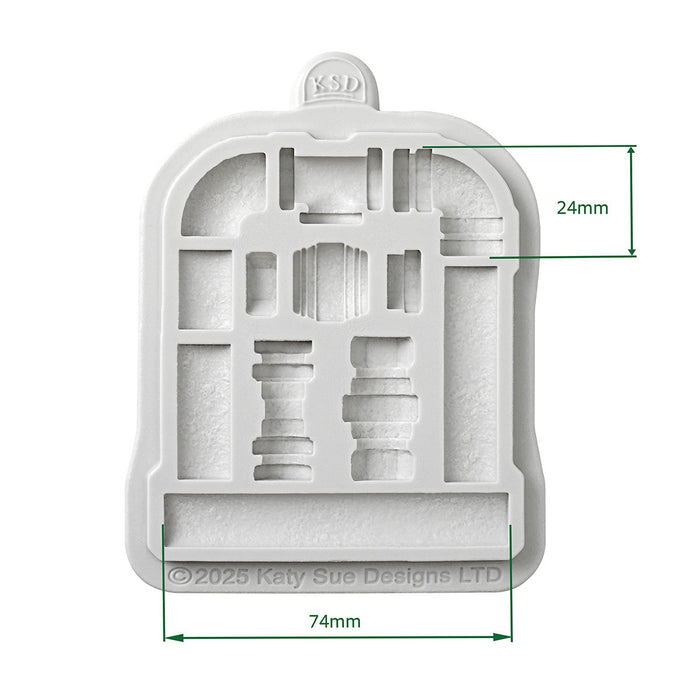 Cosmic Shimmer Petite Pipeworks Silicone Mould