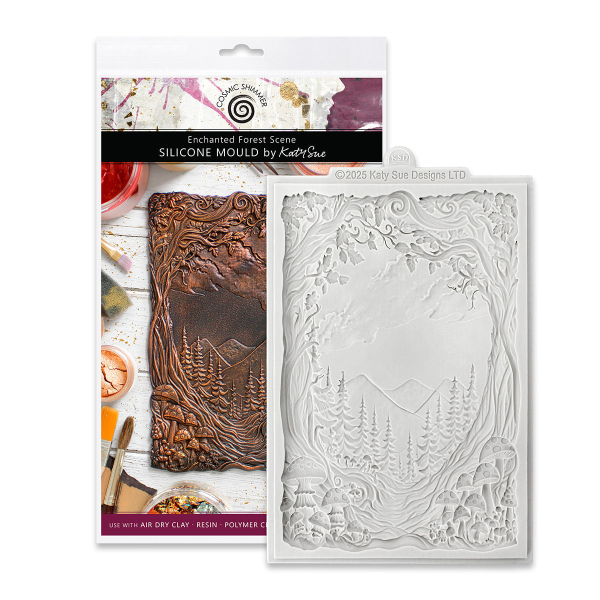 Cosmic Shimmer Enchanted Forest Scene Silicone Mould