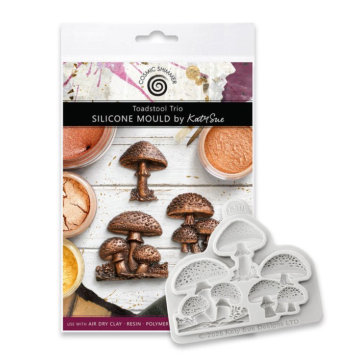 Cosmic Shimmer Toadstool Trio Silicone Mould