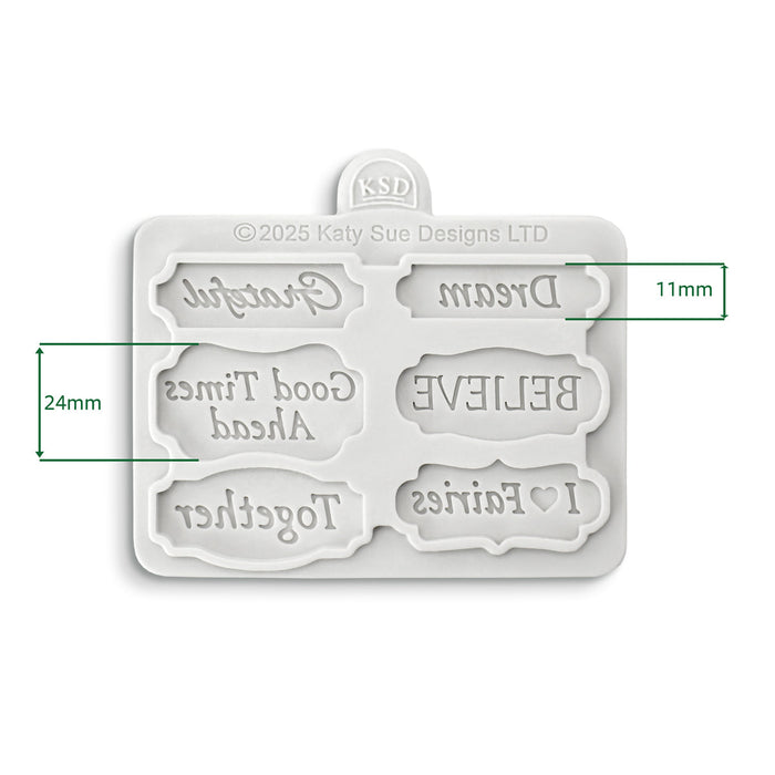 Cosmic Shimmer Believers Mini Plaques Silicone Mould