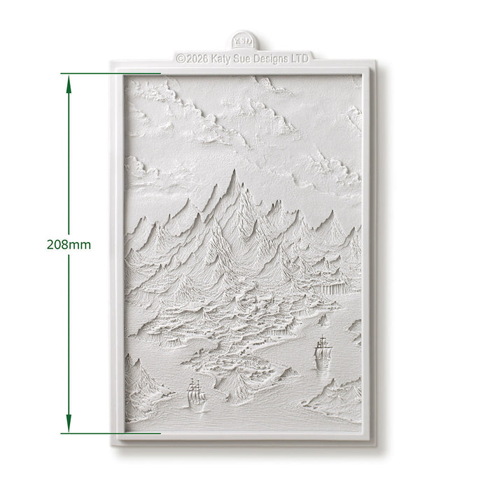 Cosmic Shimmer Mystical Mountain Scene Silicone Mould