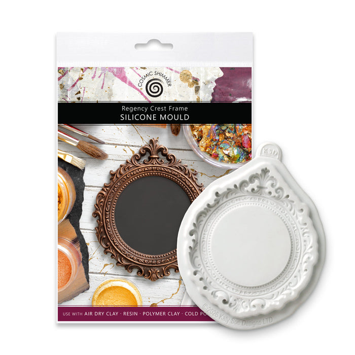 Cosmic Shimmer Regency Crest Frame Silicone Mould