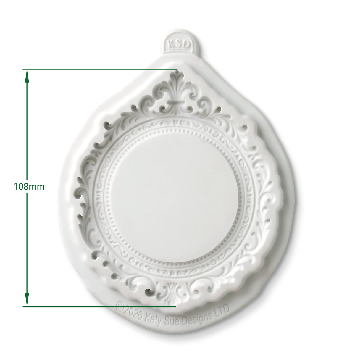 Cosmic Shimmer Regency Crest Frame Silicone Mould