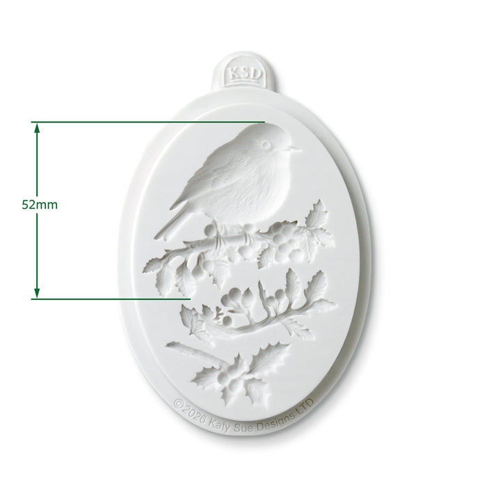 Cosmic Shimmer Winter Robin Silicone Mould