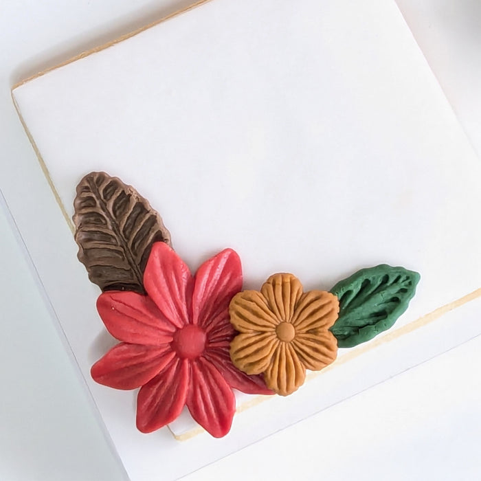 Fantasy Flowers and Leaves Silicone Mould