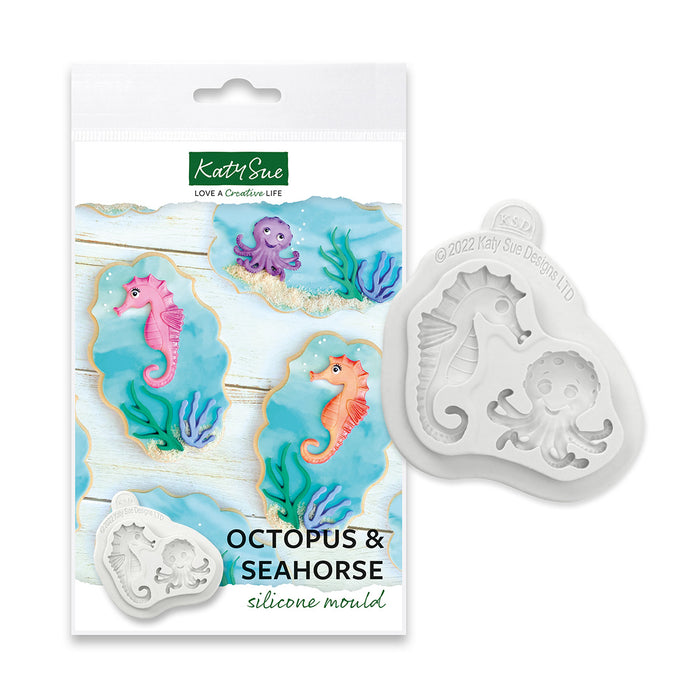 Oktopus &amp; Seepferdchen Silikonform