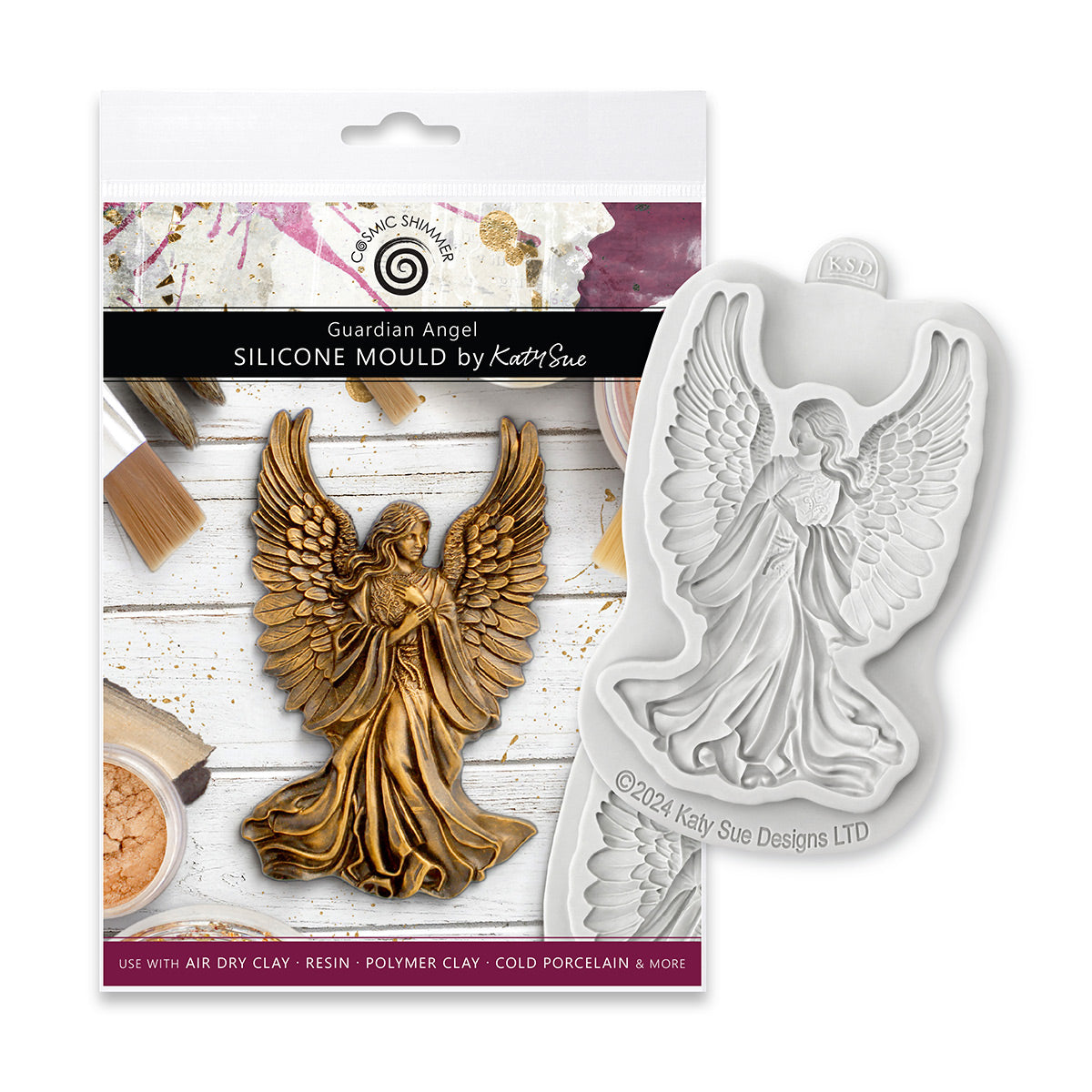 Cosmic Shimmer Guardian Angel Silicone Mould