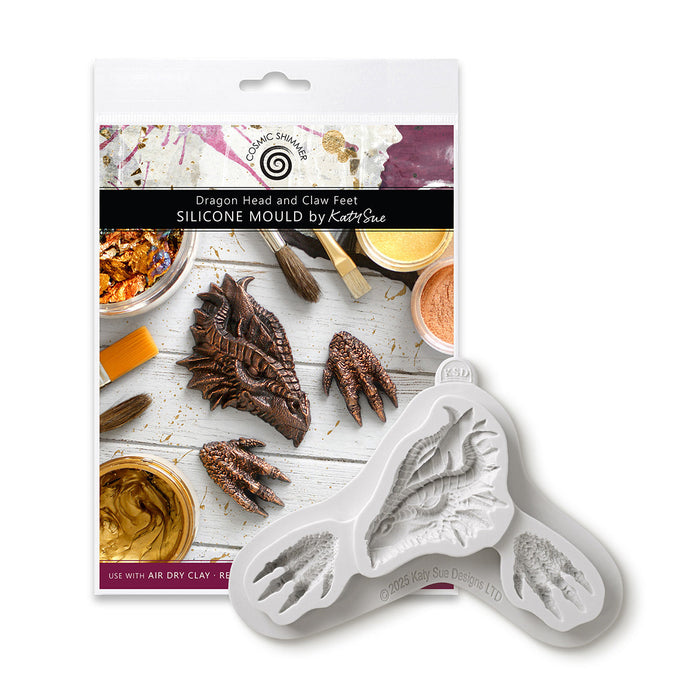 Cosmic Shimmer Dragon Head and Claw Feet Silicone Mould