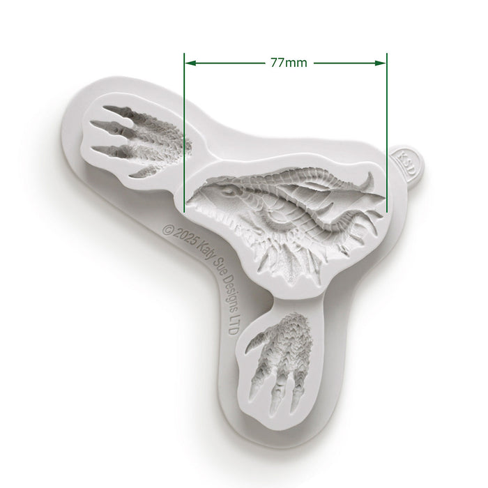 Cosmic Shimmer Dragon Head and Claw Feet Silicone Mould