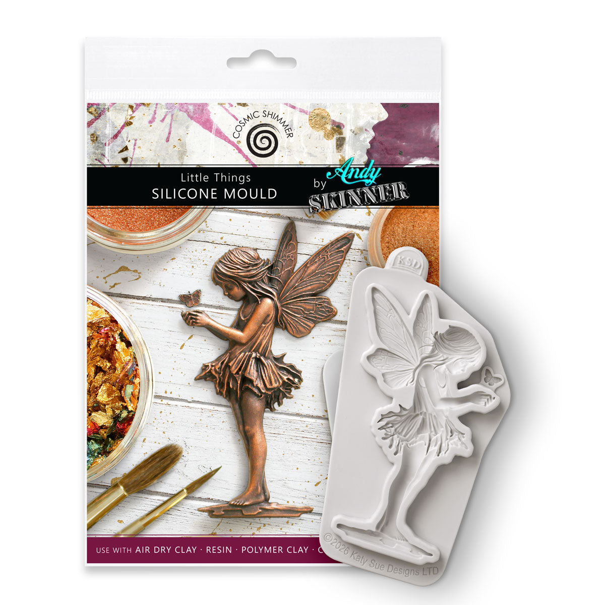 Cosmic Shimmer Little Things Silicone Mould by Andy Skinner