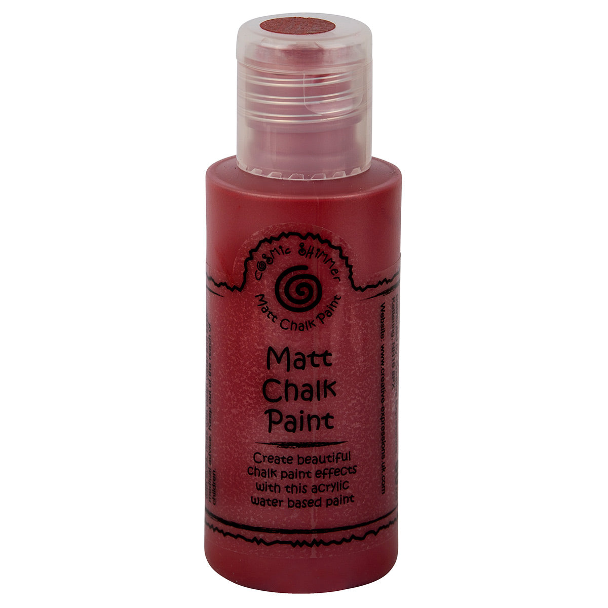 Cosmic Shimmer Matt Chalk Paint Red Velvet 50ml