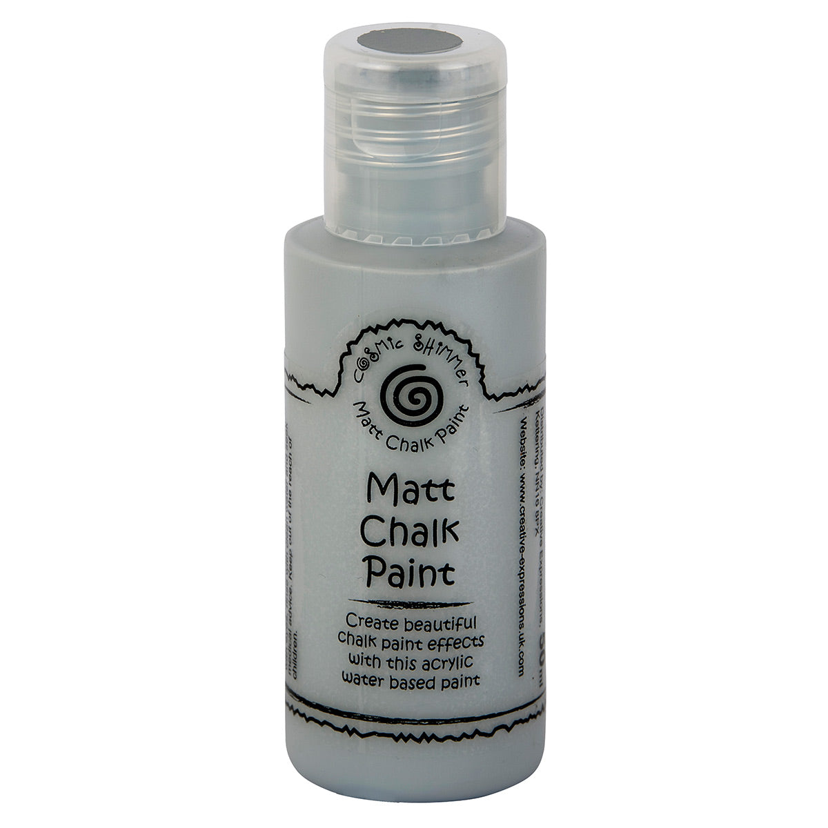 Cosmic Shimmer Matt Chalk Paint Slate Grey 50ml
