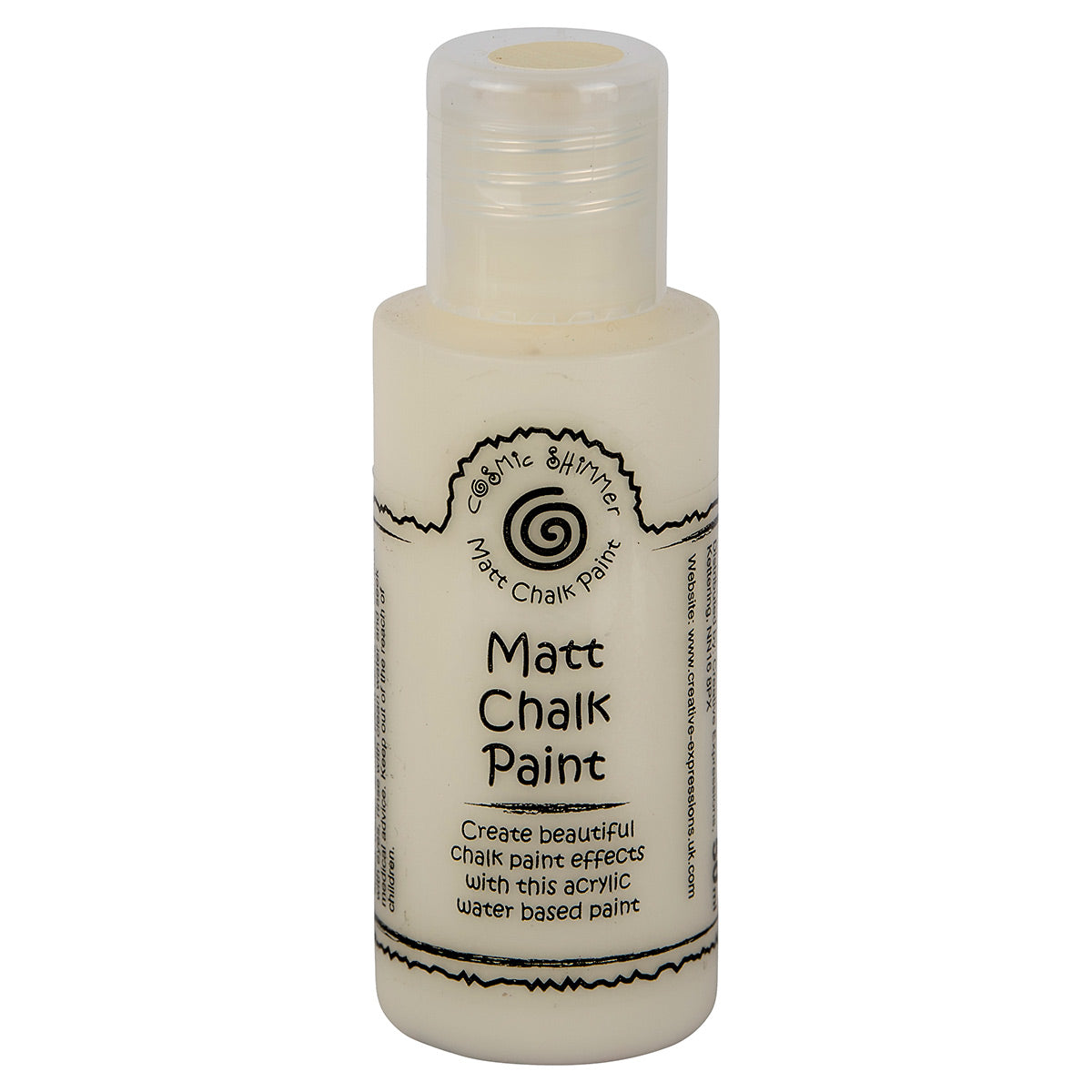 Cosmic Shimmer Matt Chalk Paint Vanilla 50ml