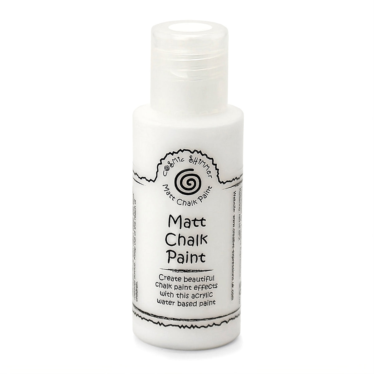Cosmic Shimmer Matt Chalk Paint Warm White 50ml