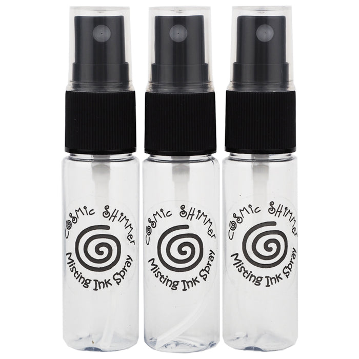 Cosmic Shimmer 15ml Misting Spray Bottles, Set of 3