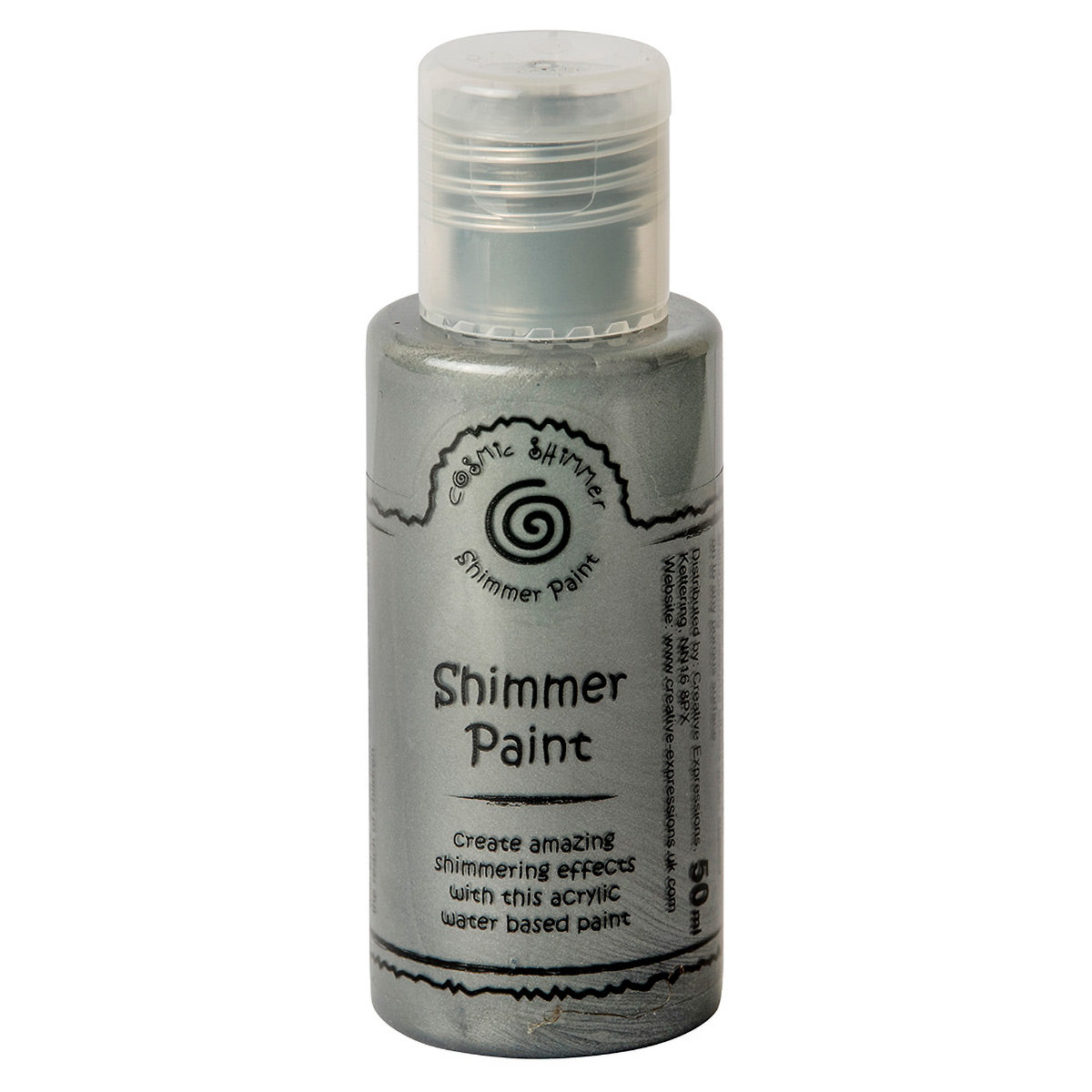 Cosmic Shimmer Shimmer Paint Tarnished Silver 50ml