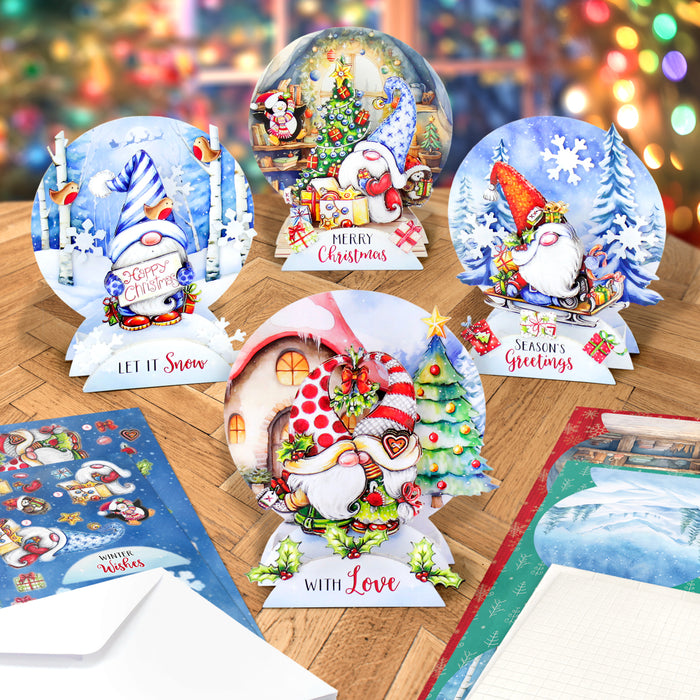 Christmas Gnomes Pop Up Card Making Kit