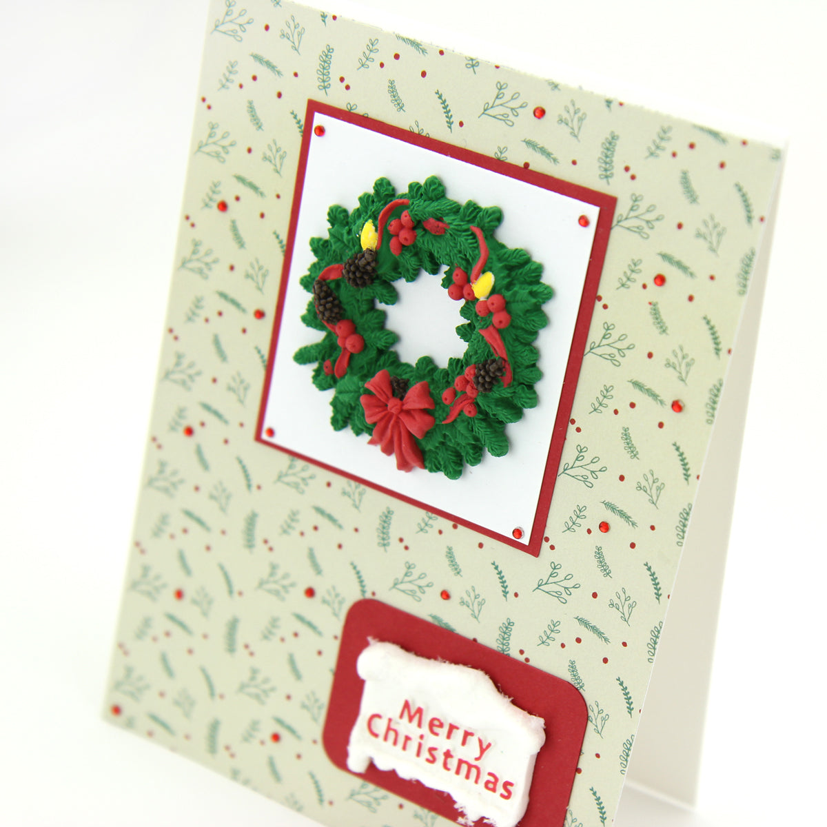 Hearty Air Drying Clay Christmas Selection: Red, Green, White