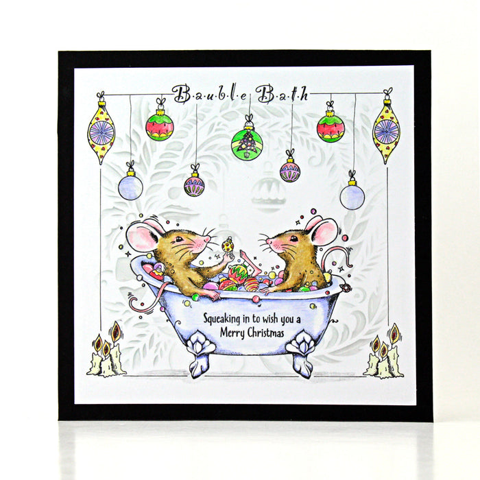 Pink Ink Designs - Brilliant Bauble 6x6 Mixed Media Stencil