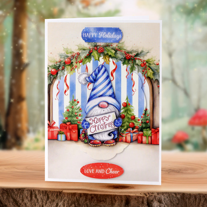 Cosy Christmas Gnomes, Card Making Kit