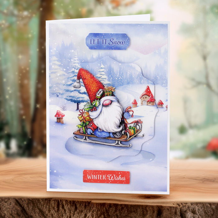 Cosy Christmas Gnomes, Card Making Kit